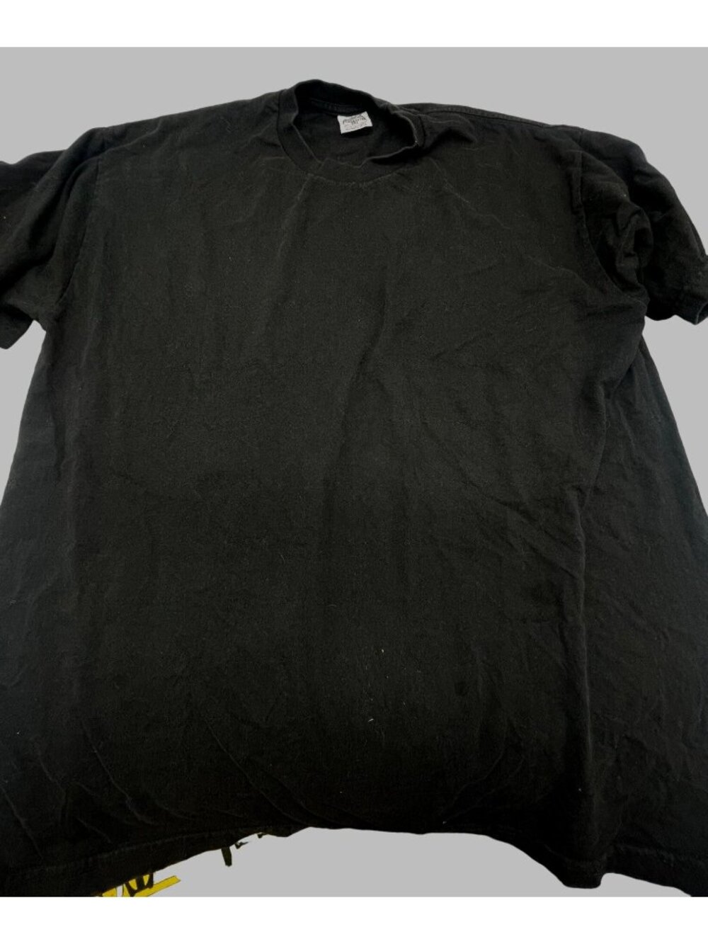 pro surper heavy short sleeve tee shirt solid black cotton size 3xl READ